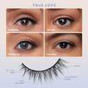 Velour Effortless Self Adhesive Eyelashes (2-Pack), Reusable Pre Glued Strip Lashes, No Trim Needed Lash Strips, Press On Eyelashes No Glue Needed, Lightweight Adhesive Eyelash Strips