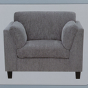 Lakeview By Emerald Home Chair, 42.9"L x 34.6"D x 35"H