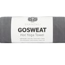 Shandali GoSweat Non-Slip Hot Yoga Towel with Super-Absorbent Soft Suede Microfiber in Many Colors, for Bikram Pilates and Yoga Mat, Color: Grey, Size: 72" x 26.5"