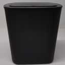 5 Gallon Motion Senor Bathroom Trash Can with Lid, Automatic Garbage Can Touchless, Smart Plastic Waste Basket for Narrow Spaces, Bathroom, Office, Bedroom, Living Room (Black)