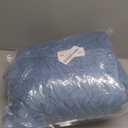 AmyHomie Wearable Blanket Hoodie for Adults & Teens,Oversized Sherpa Hooded Blanket,Warm Cozy Blanket Sweatshirt as Christmas Birthday Gifts for Women Men (Grey Blue)