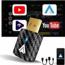 Mini Android Auto Wireless Adapter - Support YouTube, for Car USB Small Dongle Plug&Play, for Car Models 2017 Above with Wired AndroidAuto, Only for Android Phones Version 11 Above, Gray Black