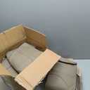 4 PCS Tan Leather Passenger Driver Side Bottom and Top Lean Back Seat Covers Compatible with (Fit F Series) 250 350 450 550 1999 2000