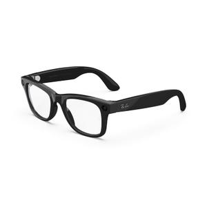 Ray-Ban Meta (Gen 1), Wayfarer, Large Shiny Black | Smart AI Glasses for Men, Women  12 MP Camera, Open-Ear Speakers for Audio, Video Recording and Bluetooth  Clear Lenses  Wearable Technology