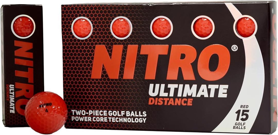 Nitro Golf Balls (15 pack, Red)