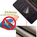 SUANPOT for Samsung Galaxy Note 20 5G 6.7" with RFID Blocking Leather Wallet case Credit Card Holder, Flip Folio Book Phone case Shockproof Cover Women Men for Samsung Note 20 case Wallet Black