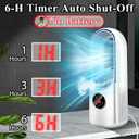 Bladeless Desk Fan, Desktop Bladeless Fan for Desk Office Home Bedroom (No Battery)