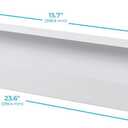 Monoprice Under Desk Cable Tray - Steel with Power Supply and Wire Management - Workstream Collection White