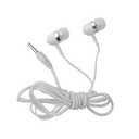 Stereo Headphones With Microphone, 3.5 mm, White, Pack of 2