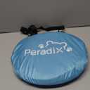 Peradix Paddling Pool for Kids & Pets, Kids Ball Pit Tent 3 in 1, Pop Up Wading Pool Tent with UV Protection Sunshade Canopy Basketball Hoop, Portable Beach Backyard Toys for Indoor Outdoor Activity
