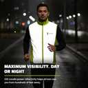 ReflecToes Reflective Safety Vest for Night Visibility – Hi Vis Running & Cycling Gilet – Lightweight, Breathable Outer Layer (Lightweight, XX-Large)