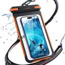 TORRAS IPX8 Waterproof Phone Pouch Floating, Underwater Screen Touchable, Water Proof Case with Lanyard for iPhone 17 Pro Max 16 S26, Cellphone Dry Bag Cruise Essentials 7.0 inch, Black