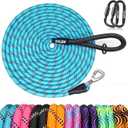 ZALER Long Dog Leash, 50 feet 30ft 20ft 15ft 10ft Dog Training Lead, Heavy Duty Reflective Check Cord Recall Leash for Dogs Training, Playing, Camping, or Backyard (10FT, Blue)