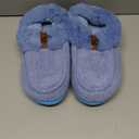 COFACE Women's Memory Foam House Slippers Arch Support Moccasin Winter Shoes Ladies Warm Fuzzy Faux Fur Collar With Indoor Outdoor Rubber Sole, US 11