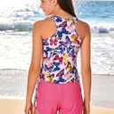 uideazone Girls 3 Piece Bathing Suit Summer UPF 50+ Racerback Swimsuit with Shorts Beach Tankini Sets 8-16 Years (10-11 Years, A1-butterfly)