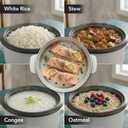 OVENTE Electric Rice Cooker and Food Steamer – 10-Cup Cooked Capacity (5 Cups Uncooked), Nonstick Removable Pot, Keep Warm Function, Steaming Basket, Measuring Cup & Spatula Included, White RCS01W