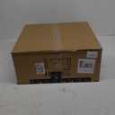 20" Caged Ceiling Fan With Light Low Profile Fabric Farmhouse Bladeless Ceiling fan With Remote Control,Low Profile Modern Enclosed Ceiling Fans with Reversible Motor for Bedroom,Include 4 Bulbs (Brown)