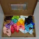 CLLOT Toddler Hair Accessories - 40pcs 2.75" Elastics Rubber Ribbon Bands, Bows for Baby Girls, Kids & Children (40pcs-Classic Color)