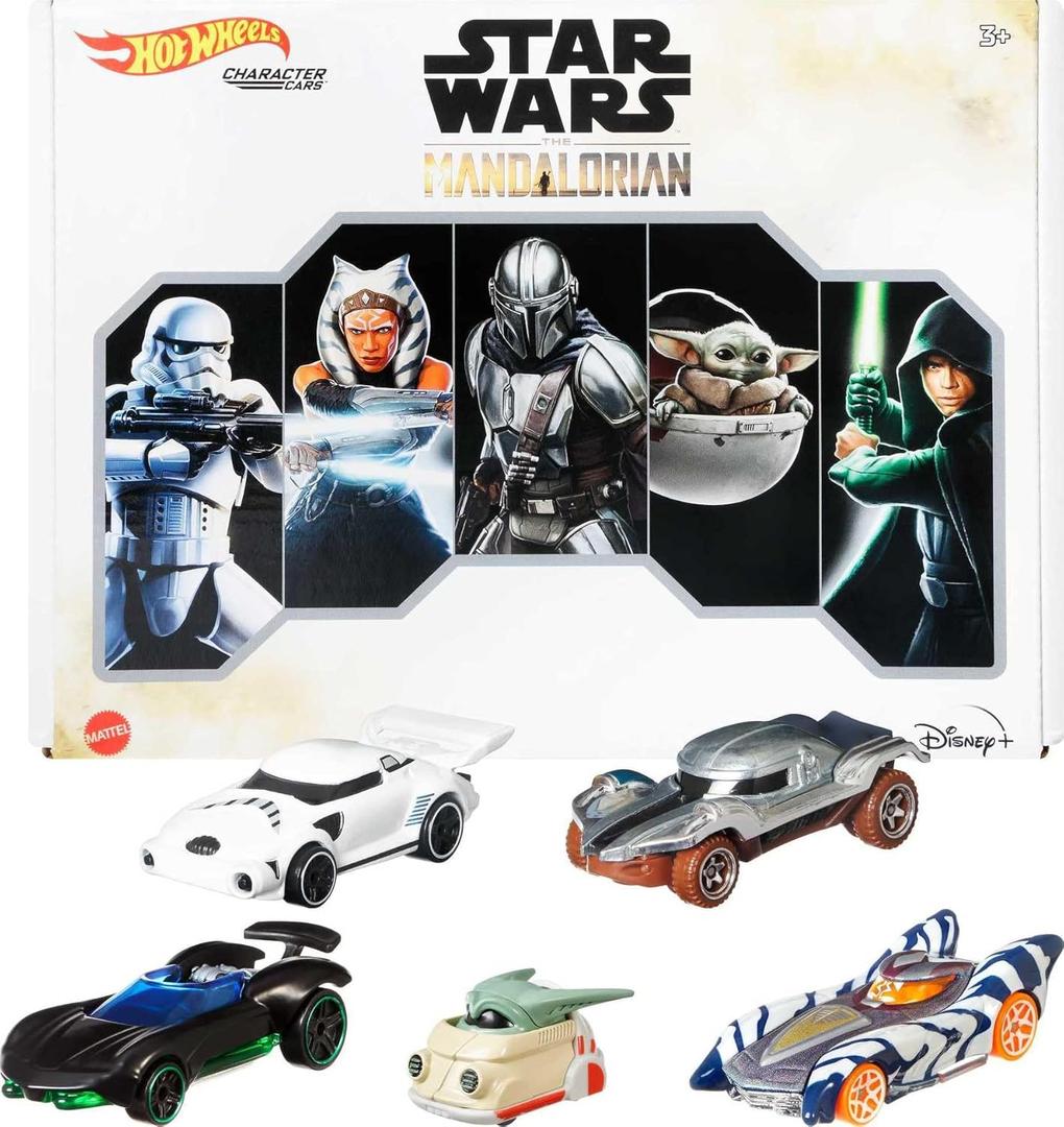 Hot Wheels Star Wars The Mandalorian Character Car,5-Pack