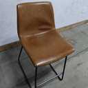 Flash Furniture Light Brown 24.0-in H Counter height Metal Bar Stool 