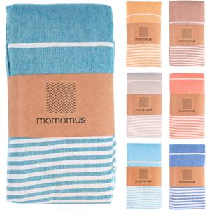 Extra Large Turkish Beach Towel Style 100% Cotton, Sand-Free Comfort | Oversized Beach Towel Sandproof Beach Blanket Big Beach Mat - Outdoor Picnic Blanket (Sea Green, 83x94 in)