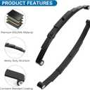 1 Pack Trailer Leaf Spring, 4-Leaf Double-Eye Spring for 4,000-lb Trailer Axles - 26" Long