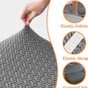 Camper Cushion Covers, 2 Pack Rv Seat Covers Rv Dinette Seat Cover Light Gray, Machine Washable Universal Fit for Camper Seat Covers Dinette Booth