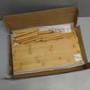 Cabinet Organizer Shelf(Set of 3),Bamboo Kitchen Counter Shelves for Countertop and Cabinet,Stackable Shelf Spice Racks,Large (Natural)