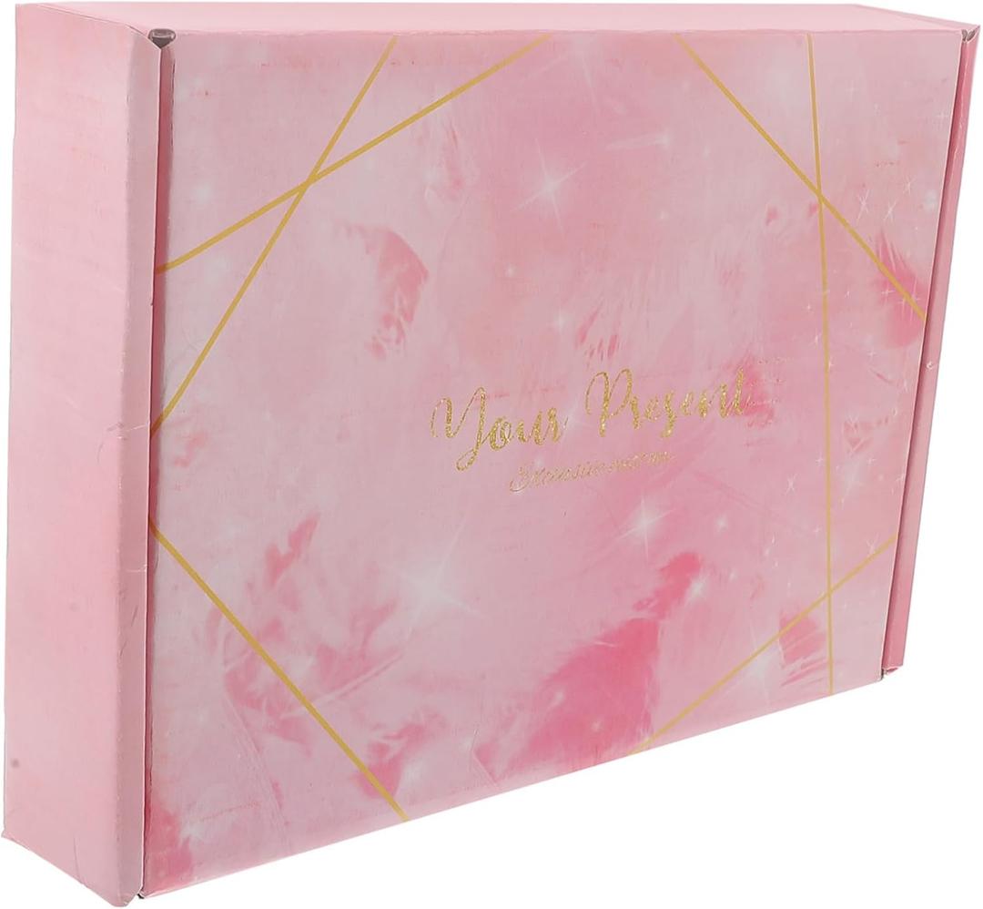 Jojofuny Box with Lid Packaging for Clothes Weddings Valentine's Day Eye Catching Design for Elegant Giving