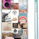 Jesus and Cowboy Case for iPhone 16 Plus,Christian Quotes and Western Cowgirl Collage,Trendy TPU Bumper Case for iPhone 16 Plus