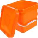 Plastic Paint Bucket with Handle Reusable Storage Container for Oil and Water-Based Paints Compact Design for Easy Cleaning and Versatile Use Home and Arts Crafts