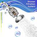 6 Pack 20 Stage Shower Filter Replacement Cartridge, Shower Head Filter Refill for Hard Water to Remove Chlorine Fluoride Heavy Metal, High Output Bath Cartridges for Skin Hair Healthy