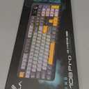 AULA F108 PRO - Wireless Mechanical Keyboard with Screen & Knob,Full Size Keyboard with 8000mAh Battery,Pre-lubed Switches,Side Printed PBT Keycaps,RGB Backlit Hot Swappable Custom Gaming Keyboards (Gradient Black)