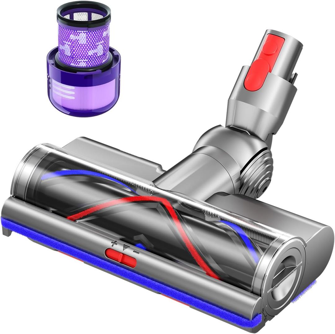 Vacuum Head Replacement Compatible with Dyson V11 Absolute V15 Animal Cordless Vacuum Cleaner,The Motorhead Replacement Parts Suitable For Hardwood Floor Attachment,Includes 1 motorhead and 1 filters.