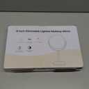 DEIOVWXS Makeup Mirror, 3000mAh Rechargeable Double-Sided Magnifying Vanity Mirror with 3 Colors, 1X/10X, 360 Rotation, Adjustable Brightness, Gifts for Mom, Women, Wife, Girls, Dorm Room Essential (Chrome)