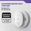 Kidde Smoke and Carbon Monoxide Detector, 10-Year Battery Powered, with Voice Alerts, LED Status Lights, 85 dB Alarm, 5 inches, 30CUD10-V, 3 Pack