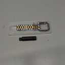 Designed for Apple Watch Band and Case, Stainless Steel Metal Chain with TPU Cover, Smart-Watch Link Bracelet Strap, Wrist-Band for i-Watch Series 9 8 7 6 5 4 3 2 1 SE, 45mm 44mm 42mm, Silver+Gold