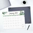 2 x Large Desk Calendar 2026 with Desktop Mat, Cabbrix Desk Pad Calendar 22 x 17 Inch Covering January 2026 to June 2027, Desk Blotter Calendar 2026 for Home School and Office