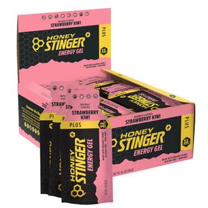 Honey Stinger Strawberry Kiwi Energy Gel, Caffeinated & Gluten Free with Organic Honey, for Exercise, Running and Performance, Sports Nutrition for Home & Gym, Pre and Mid Workout, 24 Pack BB 03/10/27