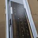 72" Coffee Bar Cabinet with Power Outlet & LED Light, Farmhouse Large Kitchen Hutch with Sliding Barn Door, Tall Bar Cabinets with Storage Drawers & Wine Glass Rack,Pantry China Cabinet,Black Oak (47.3" W x 72.4" H x 15.8" D)