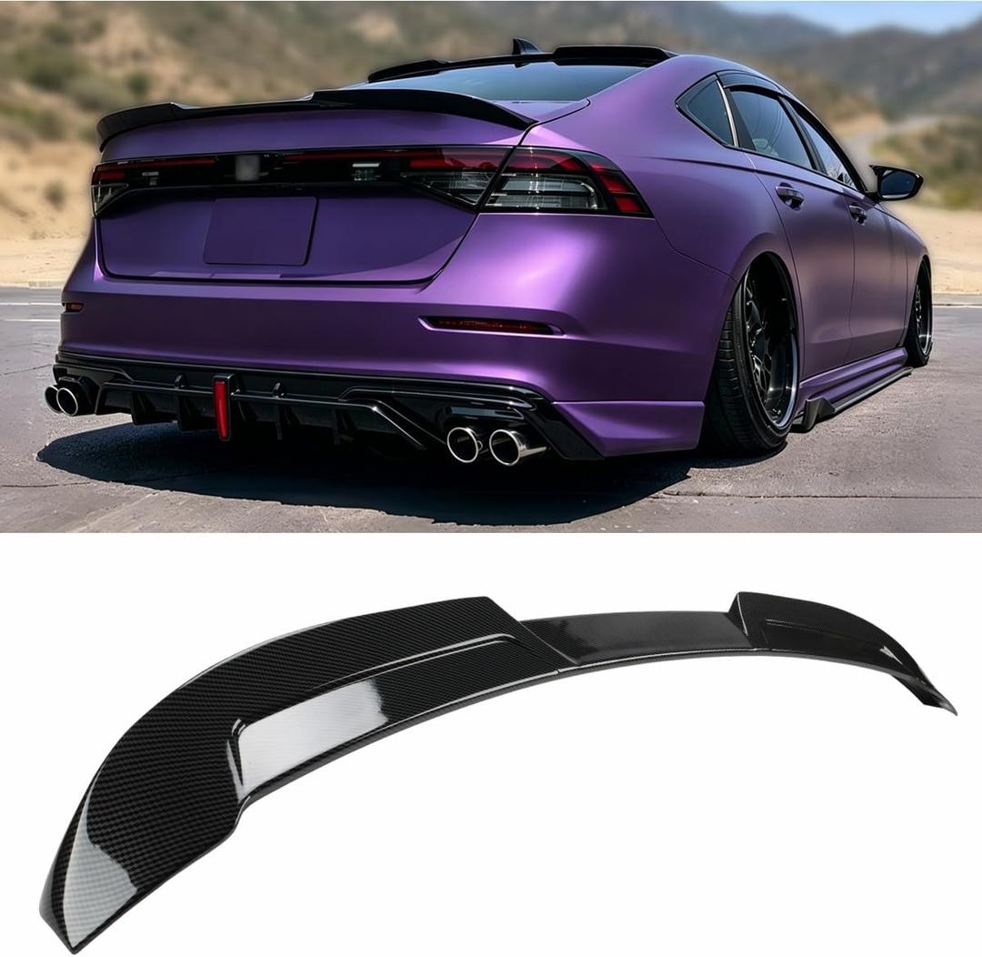 Rear Spoiler Fits Honda Accord 2023-2026, Cabon Fiber Look - WheelX