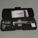 werka Digital Caliper, 0-6 Calipers Measuring Tool, Auto-Off Micrometer Caliper with 0.001High-Accuracy,Inch/Fraction/Millimeter Conversions Button,4 Measuring Ways, Stainless Steel Construction