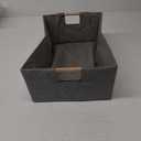 Storage Baskets Collapsible , Storage Bins with wood Handles, Robust Closet Storage Bins for Clothes Baskets Storage Organization for Books, Laundry, Home and Toy Organization(Grey 1 Pack)