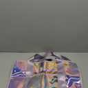Iridescent Clear Beach Bag for Women, Large Pool Tote Cruise Vacation Essentials - Waterproof, Zipper Closure (Iridesent Purple)