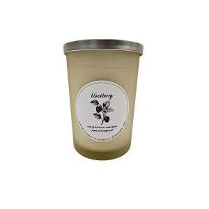 HD Designs Frosted Jar Candle - White Blackberry, 19 oz