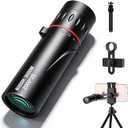Mini Monocular Telescope with Phone Adapter, 25X Magnification Portable Single Tube for Hiking, Bird Watching, Stargazing, and Outdoor Adventures