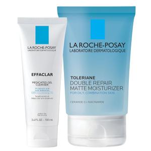 La Roche-Posay Effaclar Medicated Gel Cleanser, 2% Salicylic Acid Cleanser + LHA + Glycerin, Dermatologist Tested Foaming Acne Face Wash, Clear & Prevent Acne Breakouts, Oil Free, Targets Excess Oil (2.95 Fl Oz (Pack of 2))