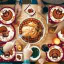 2 x 168pcs Thanksgiving Turkey Plates Napkins Party Supplies Fall Thanksgiving Paper Cups Disposable Tableware Set for Autumn Friendsgiving Party Decorations 24 Guests