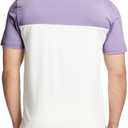 Rouen Polo Shirts for Men Quick Dry Regular Fit Casual Color Block Chest Print Active Short Sleeve Collared Mens Golf Shirt (XXL)