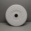 Ekena Millwork CMP22BA Baltimore Thermoformed PVC Ceiling Medallion (Fits Canopies up to 7 3/4"), 22"OD x 3 1/2"ID x 1"P (Unfinished)